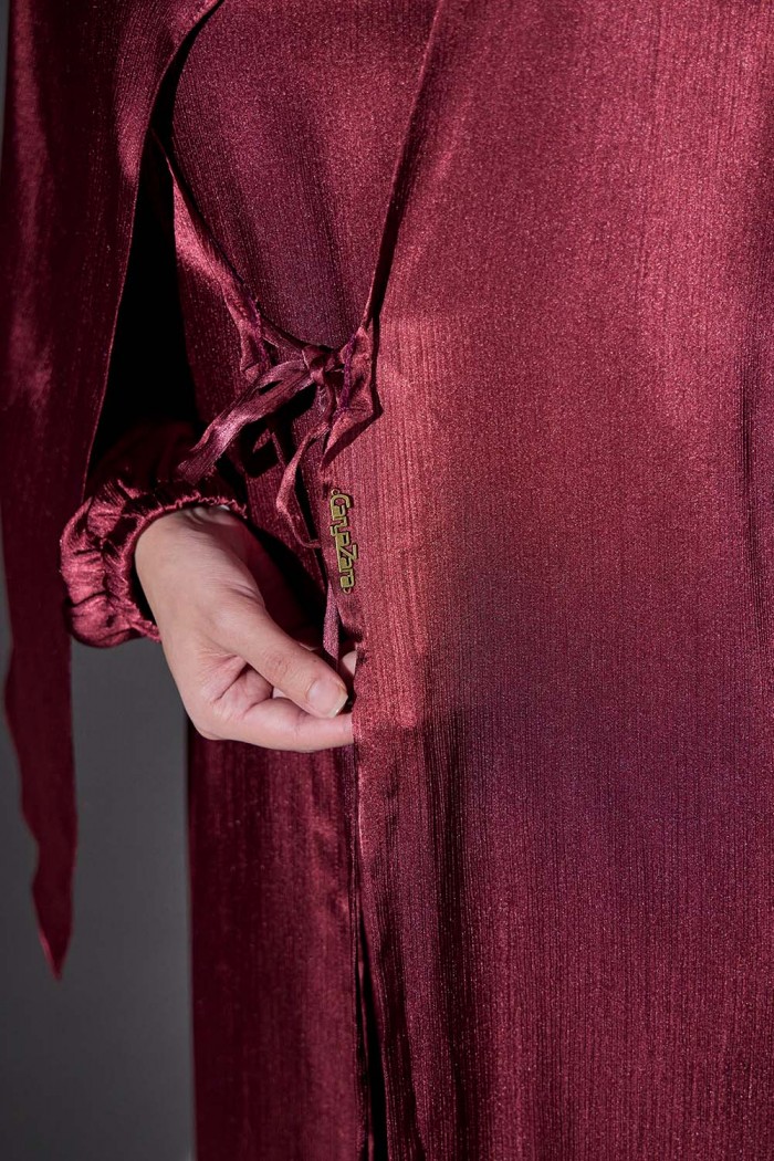 Abaya Qaleja - Wine Red