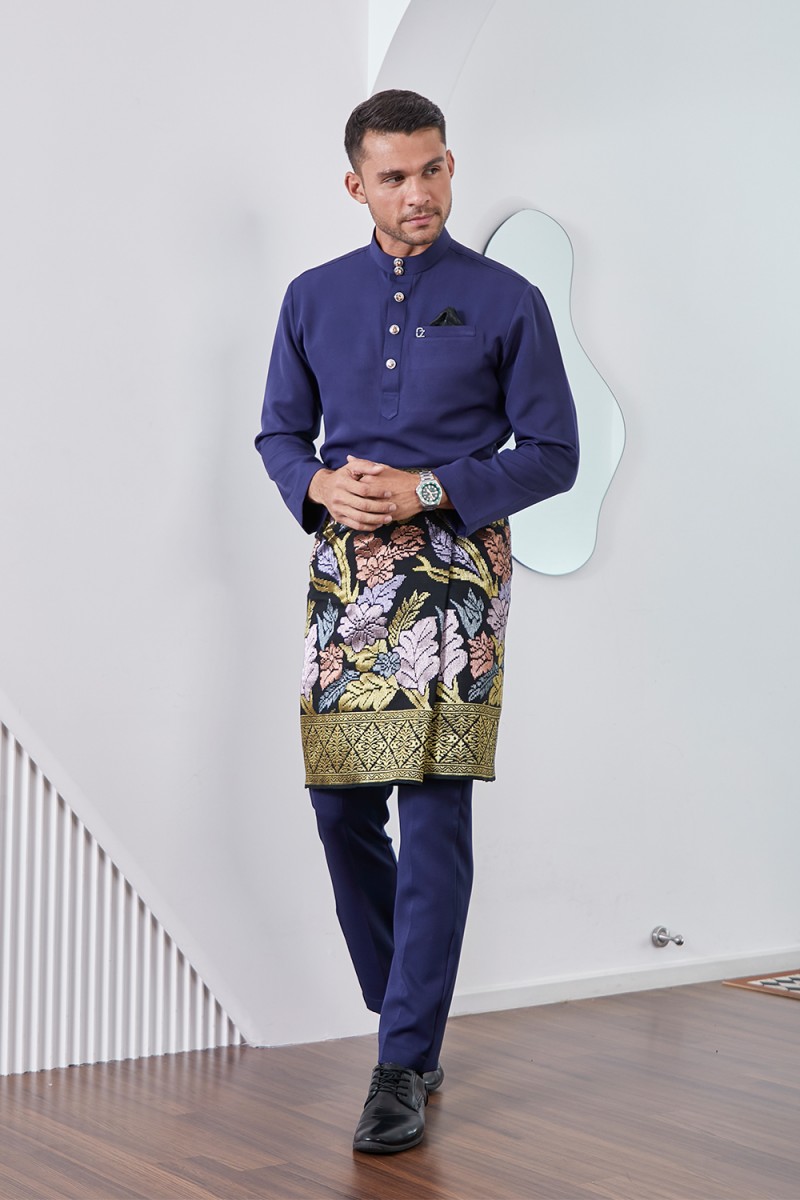 Baju Melayu Yusoff - Navy Blue