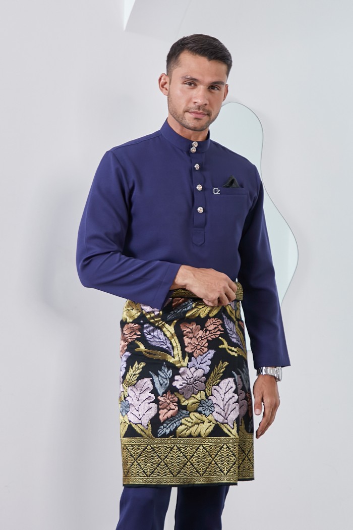 Baju Melayu Yusoff - Navy Blue