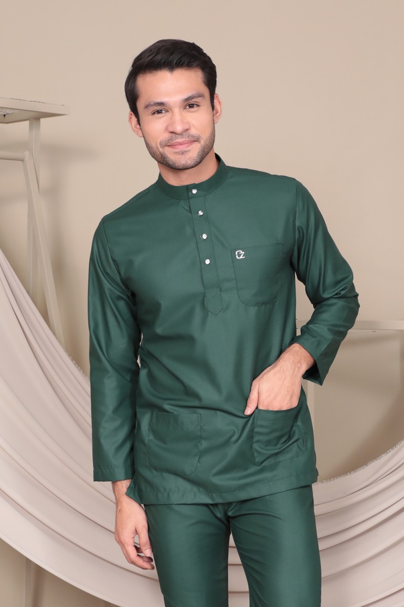 Baju Melayu Umarr  - Emerald Green