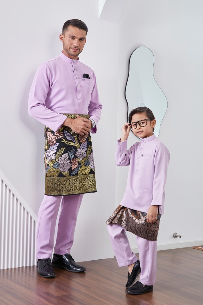 Baju Melayu Yusoff Kids - Lavender