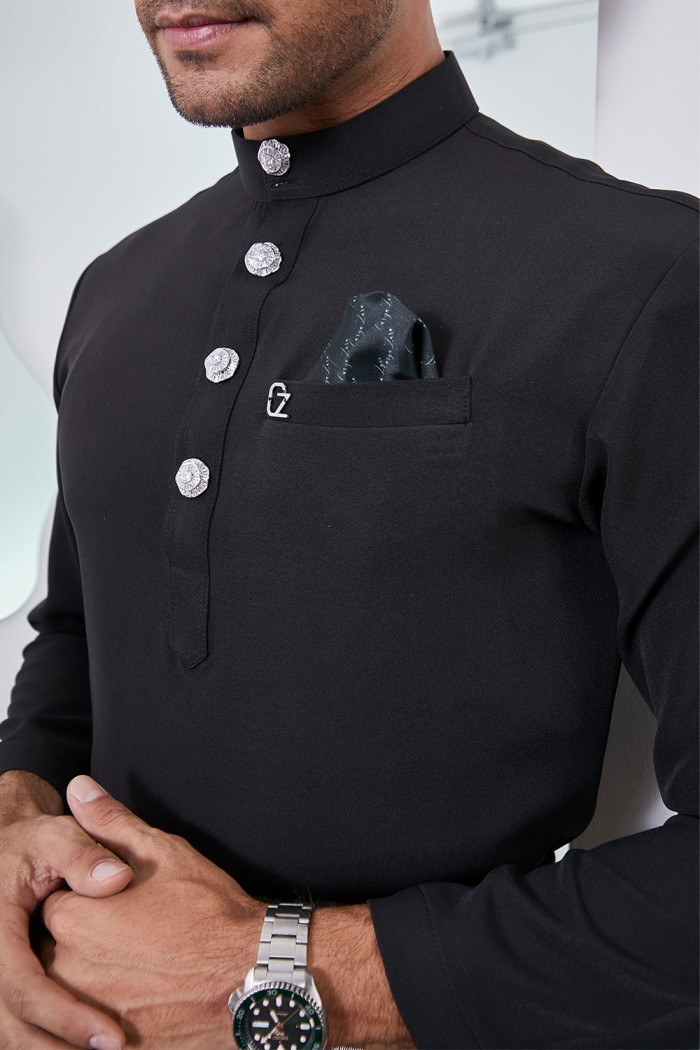 Baju Melayu Yusoff - Exclusive Black