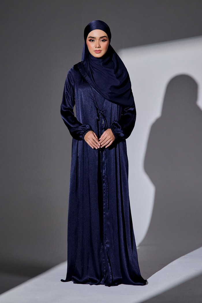 Abaya Qaleja - Navy Blue