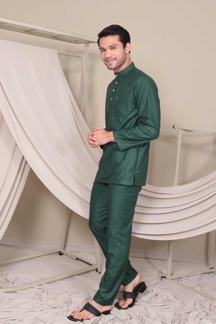 Baju Melayu Umarr  - Emerald Green