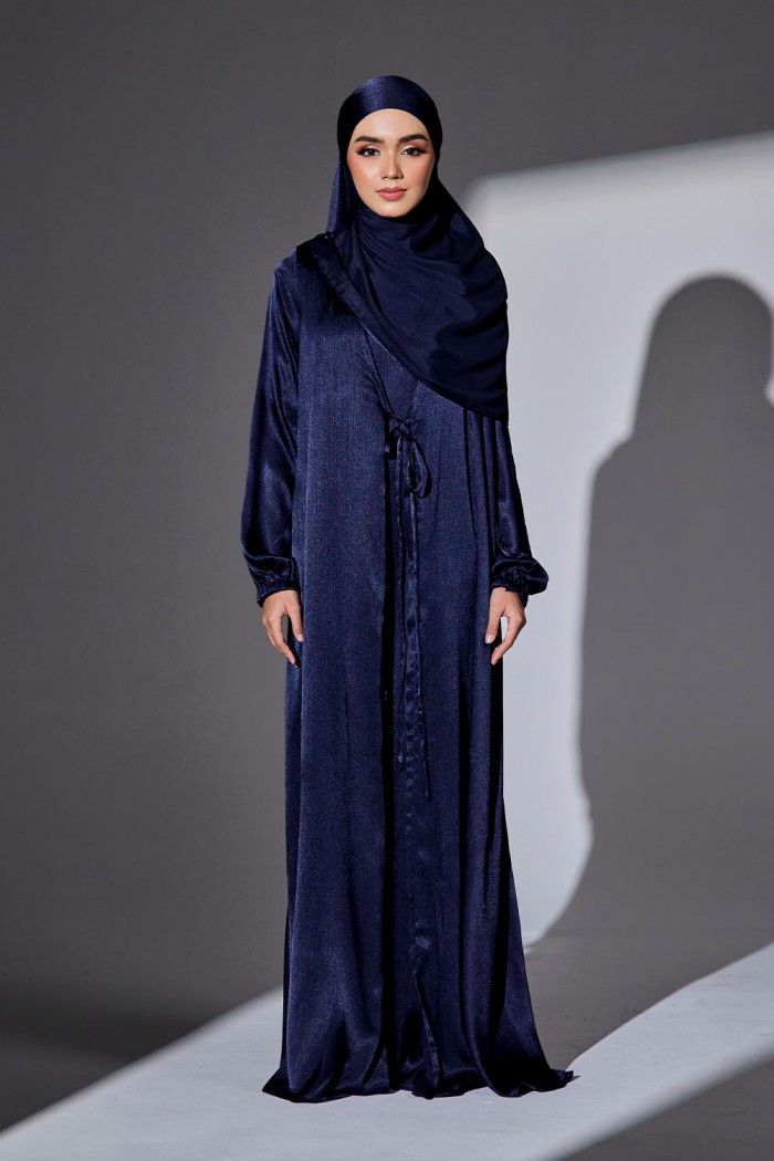 Abaya Qaleja - Navy Blue