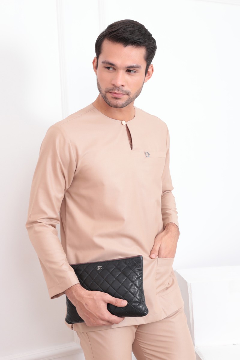 Baju Melayu Kaif - Nude Brown