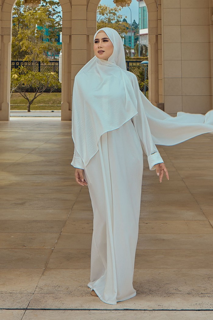 Abaya Aisyah - Off White