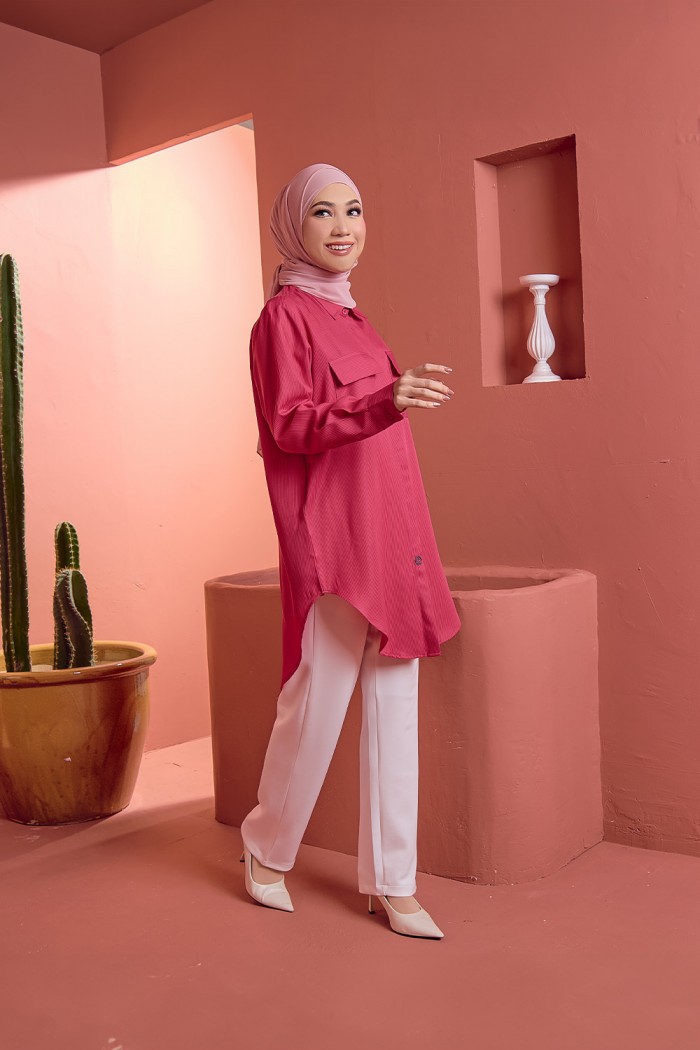 Amara Shirt - Pink Magenta