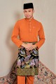 Baju Melayu Yusoff - Brick Orange