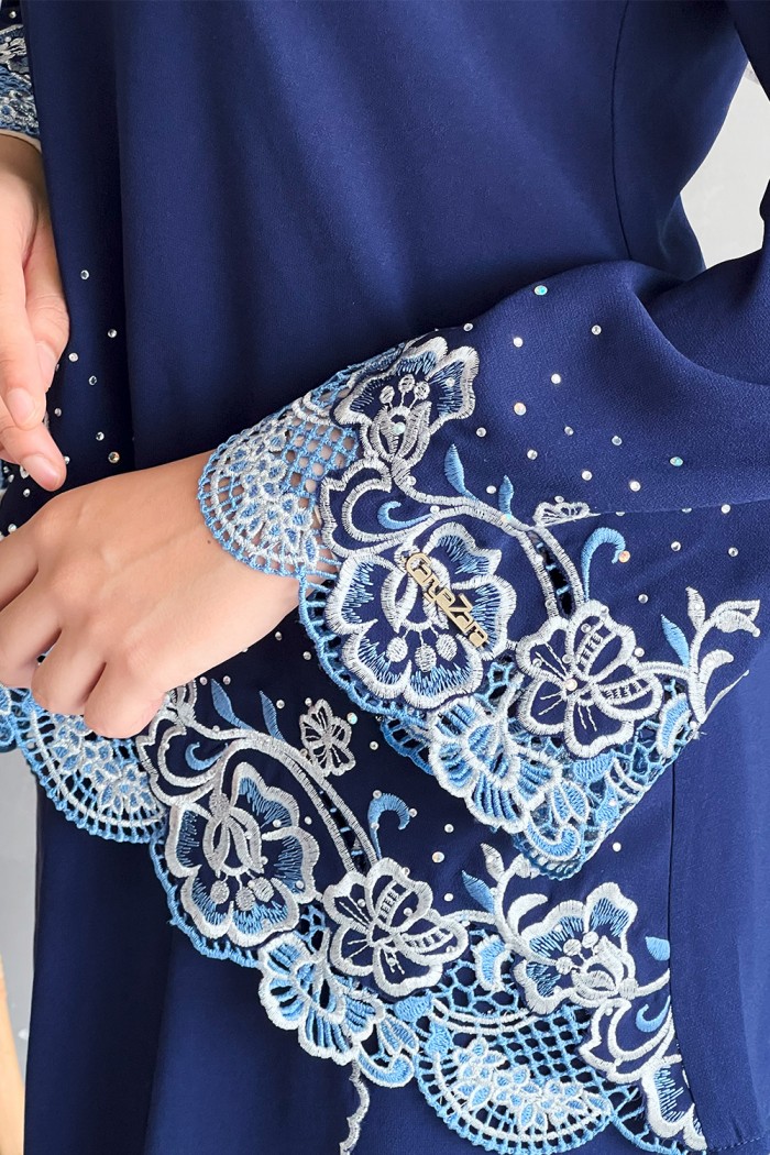 Suri Mini Kurung - Navy Blue