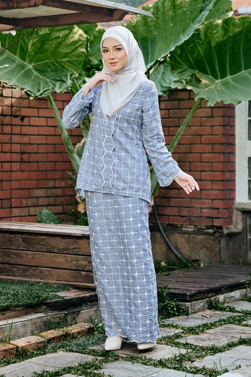 Marwa Kebaya - Light Grey