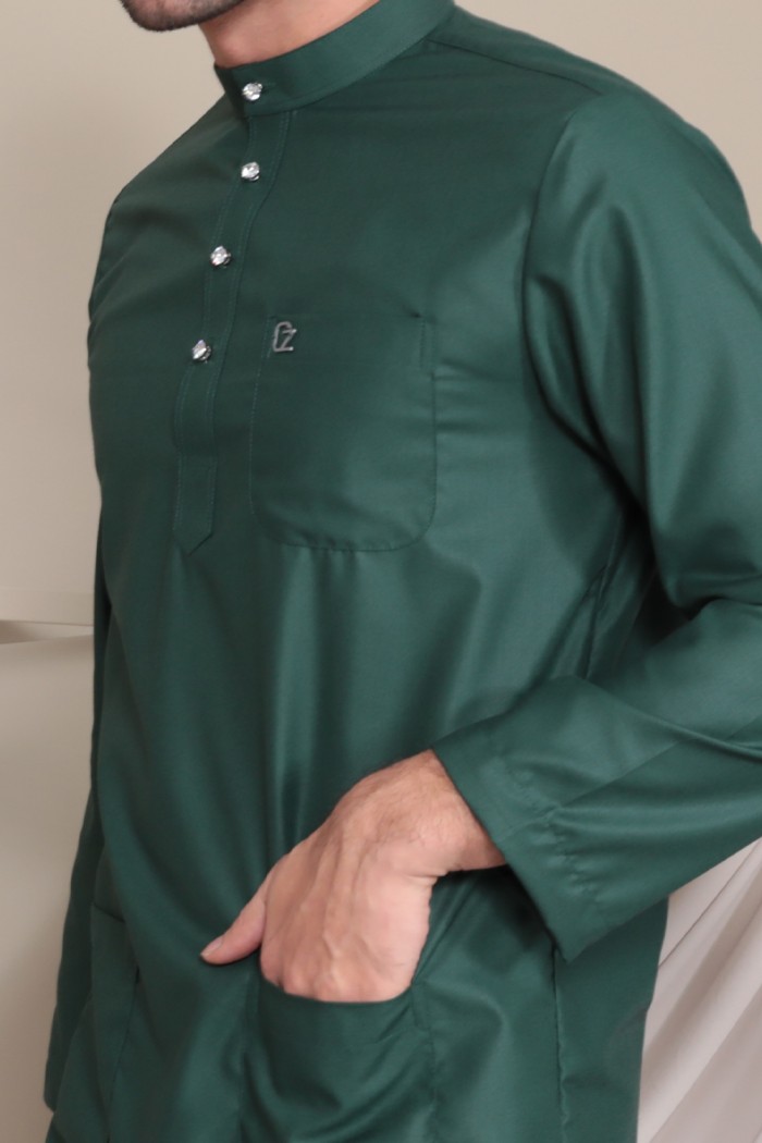 Baju Melayu Umarr  - Emerald Green