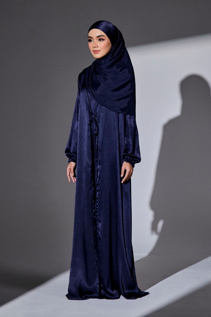 Abaya Qaleja - Navy Blue