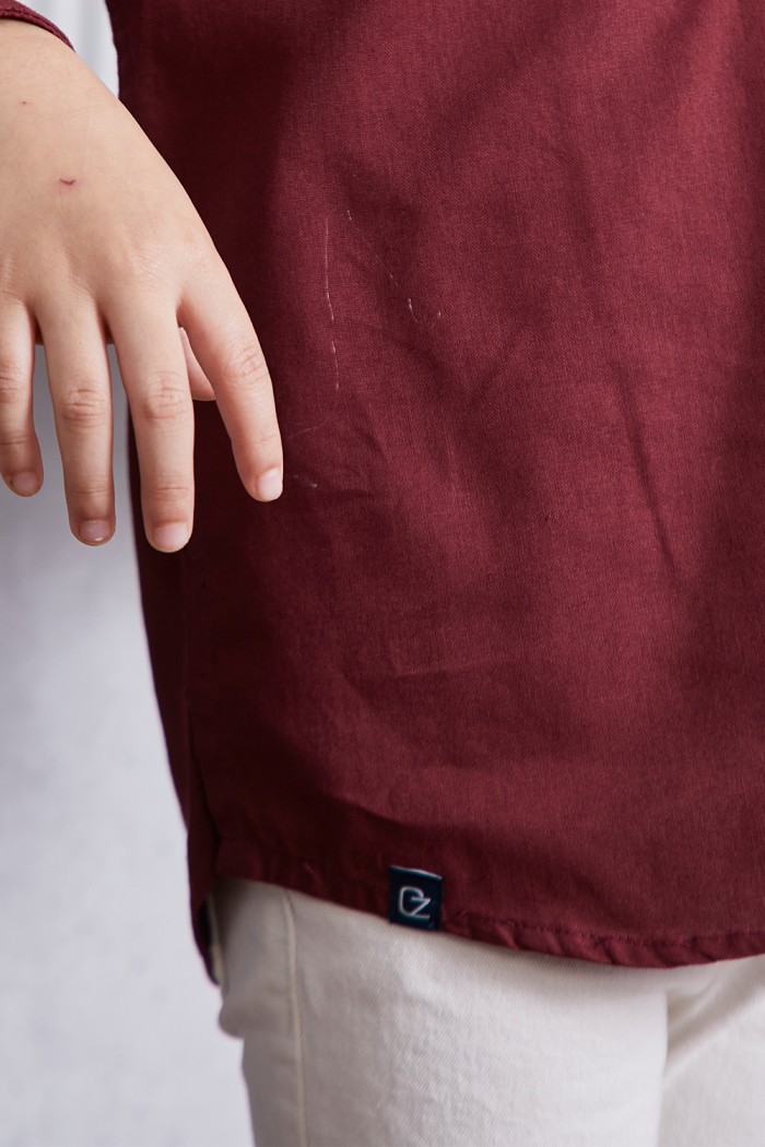 Kurta Fahd Kids - Maroon