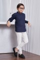 Kurta Fahd Kids - Navy Blue