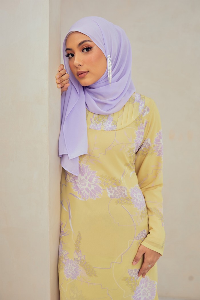 Fatyma Printed - Soft Yellow