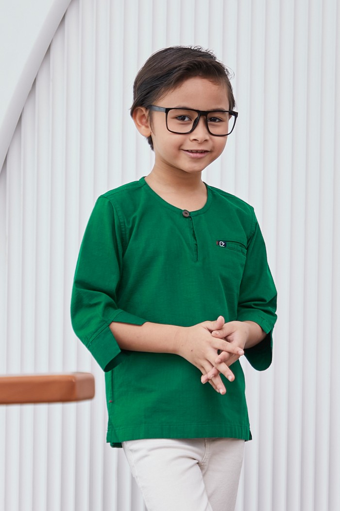 Kurta Hayder Kids - Emerald Green