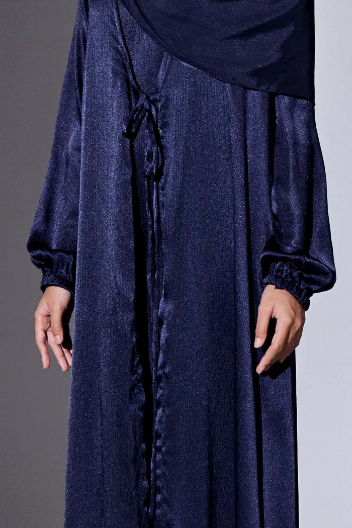 Abaya Qaleja - Navy Blue