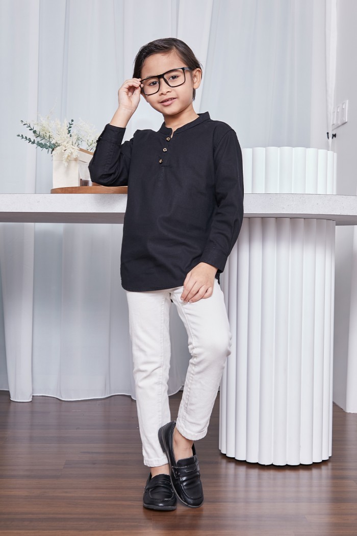 Kurta Fahd Kids - Exclusive Black