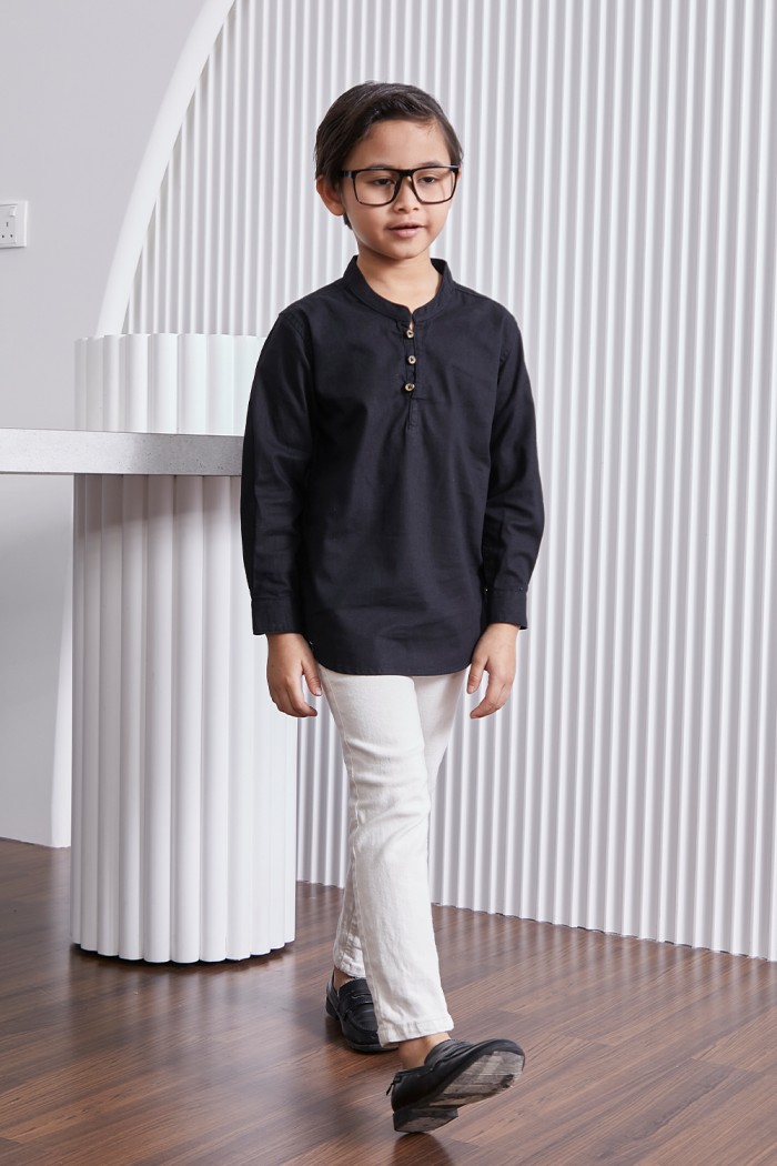 Kurta Fahd Kids - Exclusive Black