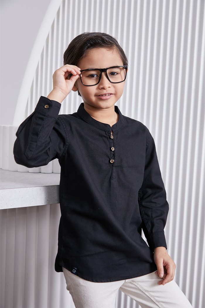 Kurta Fahd Kids - Exclusive Black