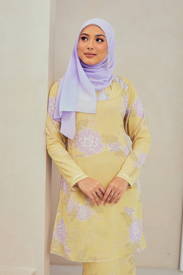 Fatyma Printed - Soft Yellow