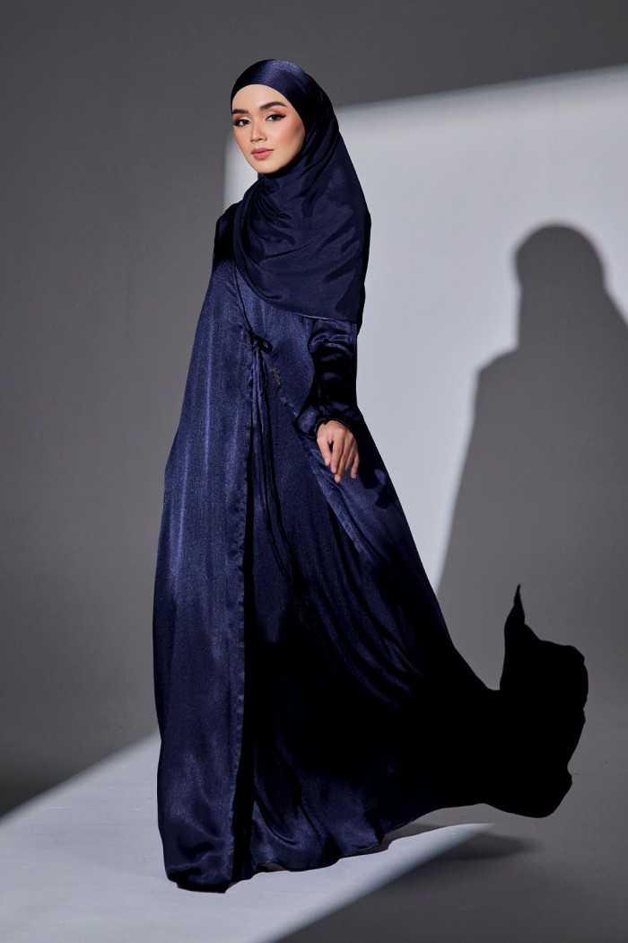 Abaya Qaleja - Navy Blue