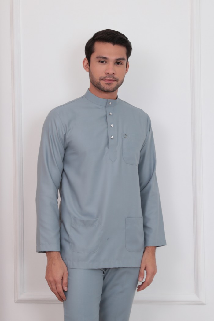 Baju Melayu Umarr - Smoky Blue