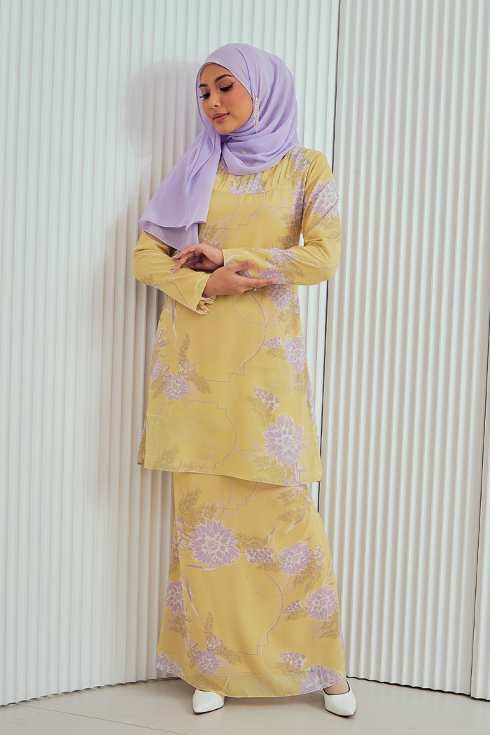 Fatyma Printed - Soft Yellow