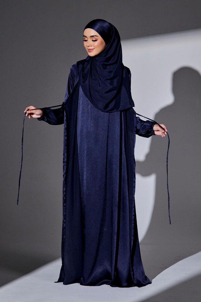 Abaya Qaleja - Navy Blue