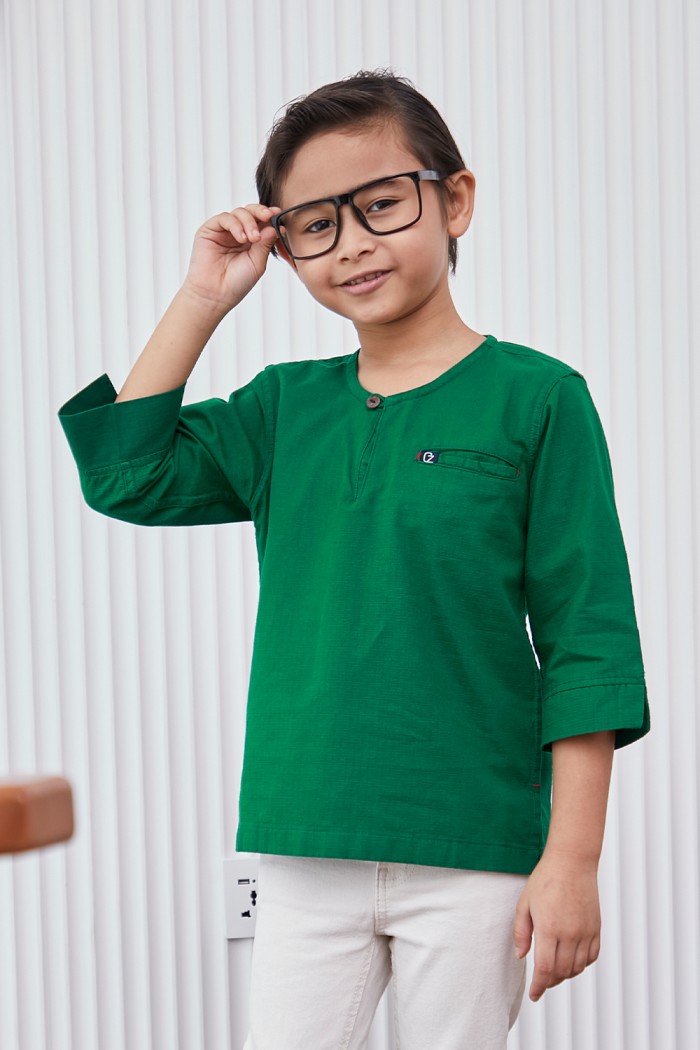 Kurta Hayder Kids - Emerald Green