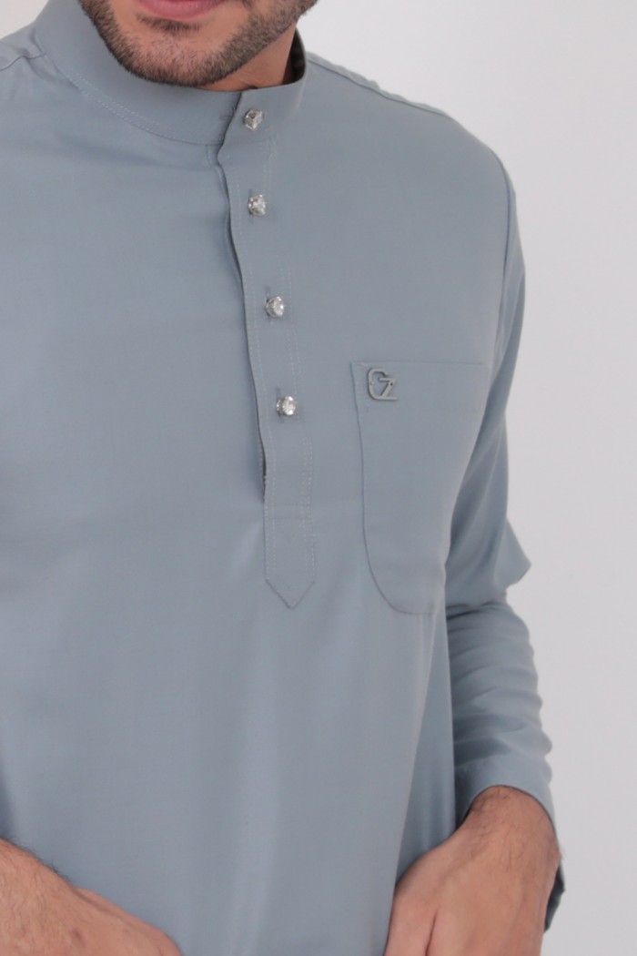 Baju Melayu Umarr - Smoky Blue