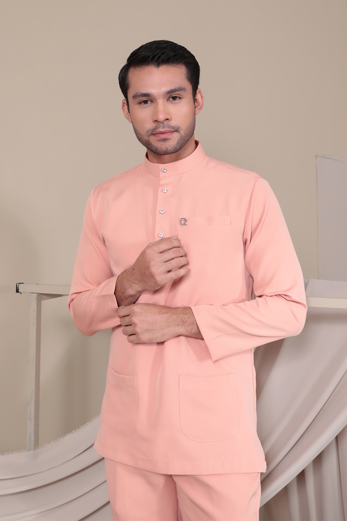 Baju Melayu Yusoff - Dark Peach