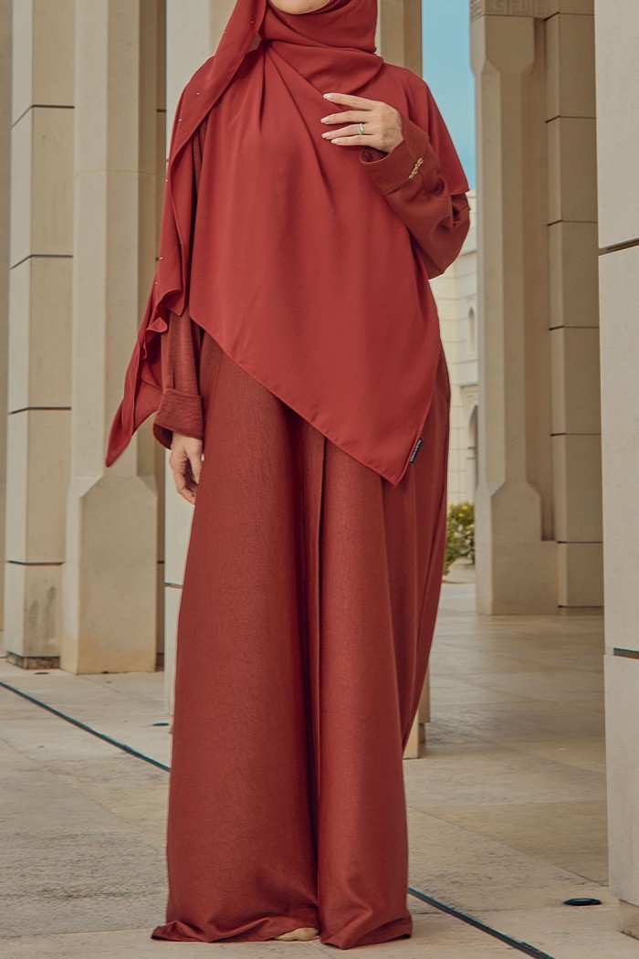 Abaya Aisyah - Maroon