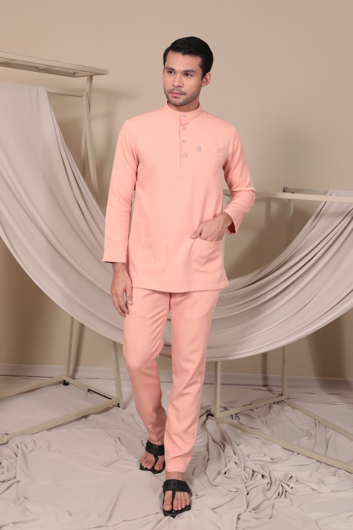 Baju Melayu Yusoff - Dark Peach