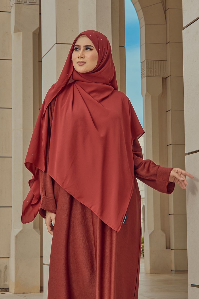 Abaya Aisyah - Maroon