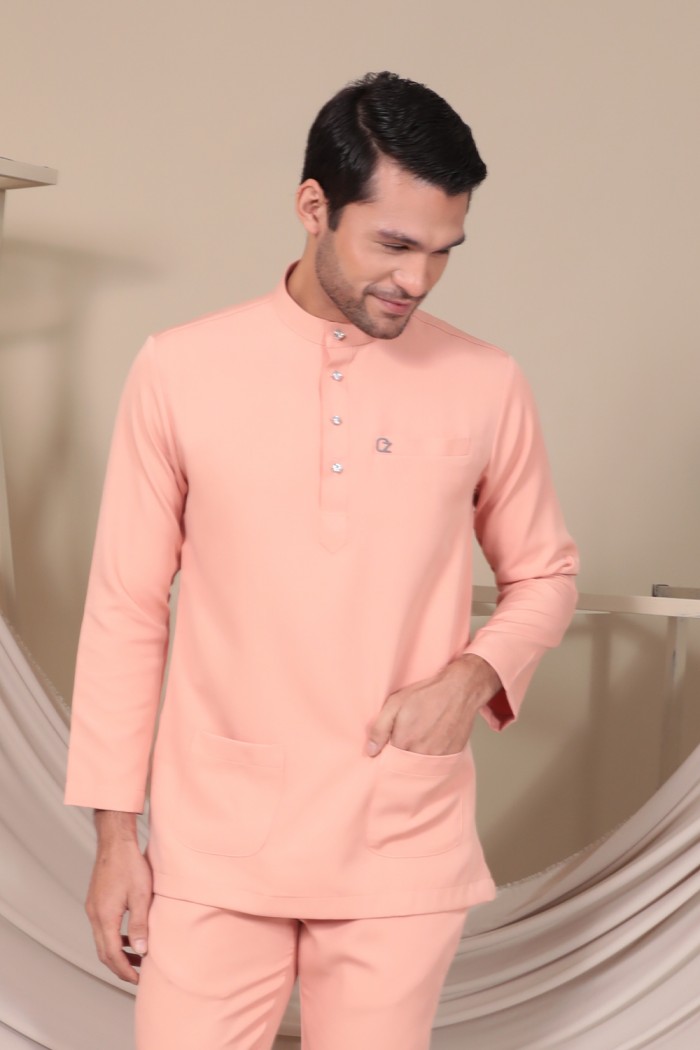 Baju Melayu Yusoff - Dark Peach