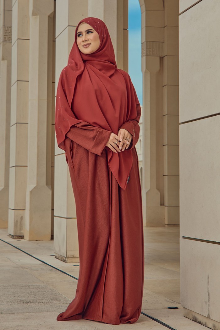 Abaya Aisyah - Maroon