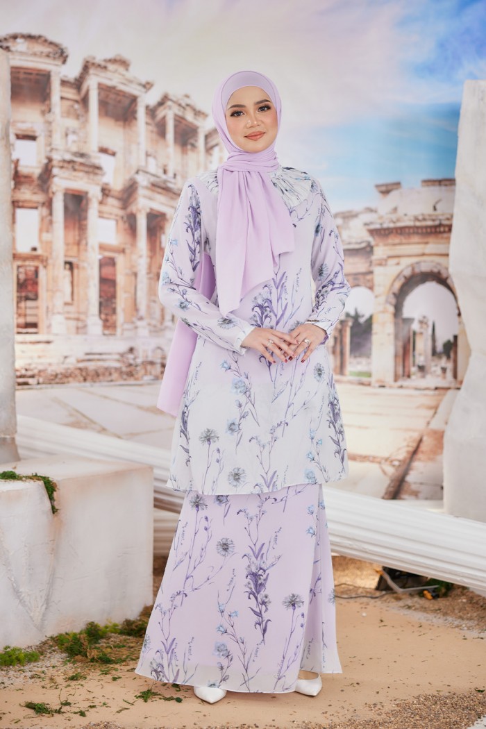 Hajjar Printed - Soft Purple