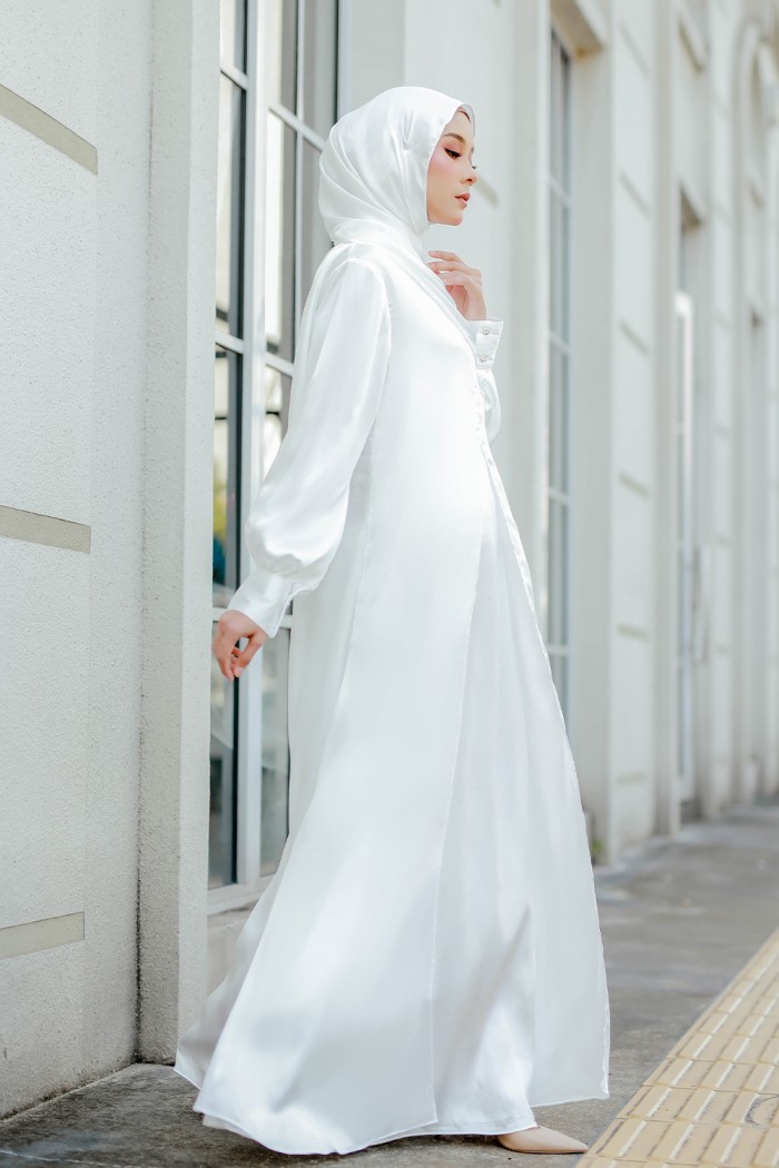 Hagia Abaya - Pure White