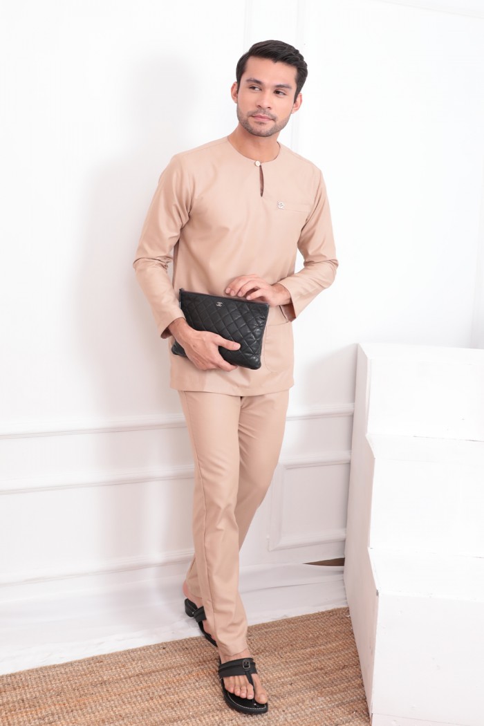 Baju Melayu Kaif - Nude Brown