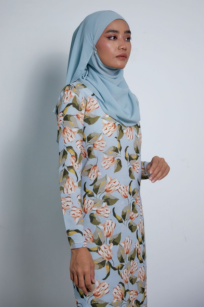 Maharani Kurung - MK12 - Blushing Blue