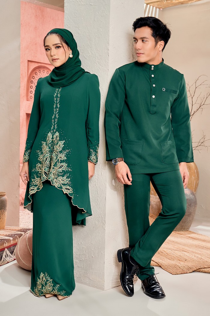 Bungaa Kebarung Luxe - Emerald Green