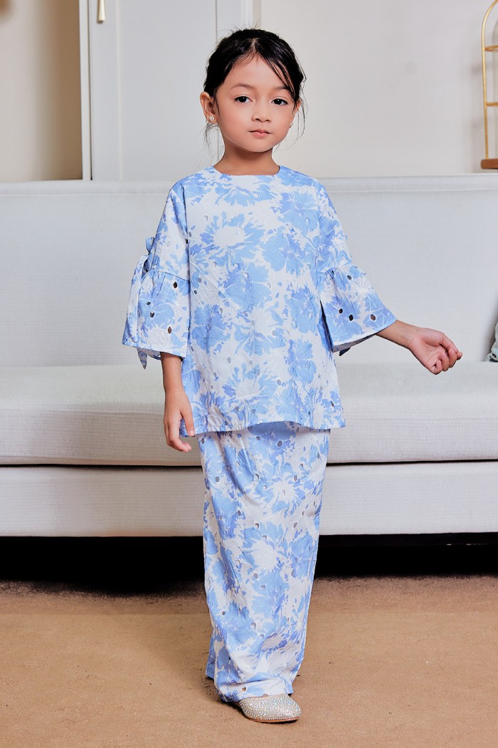 Qejora Kurung Kids - Sky Blue