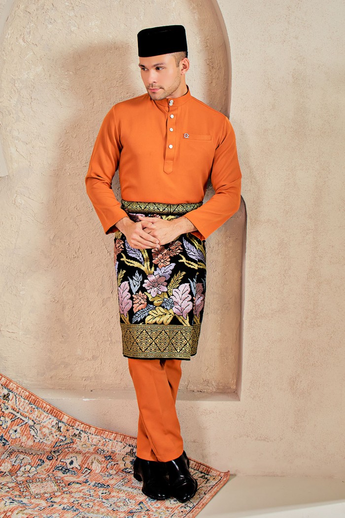 Baju Melayu Yusoff - Brick Orange