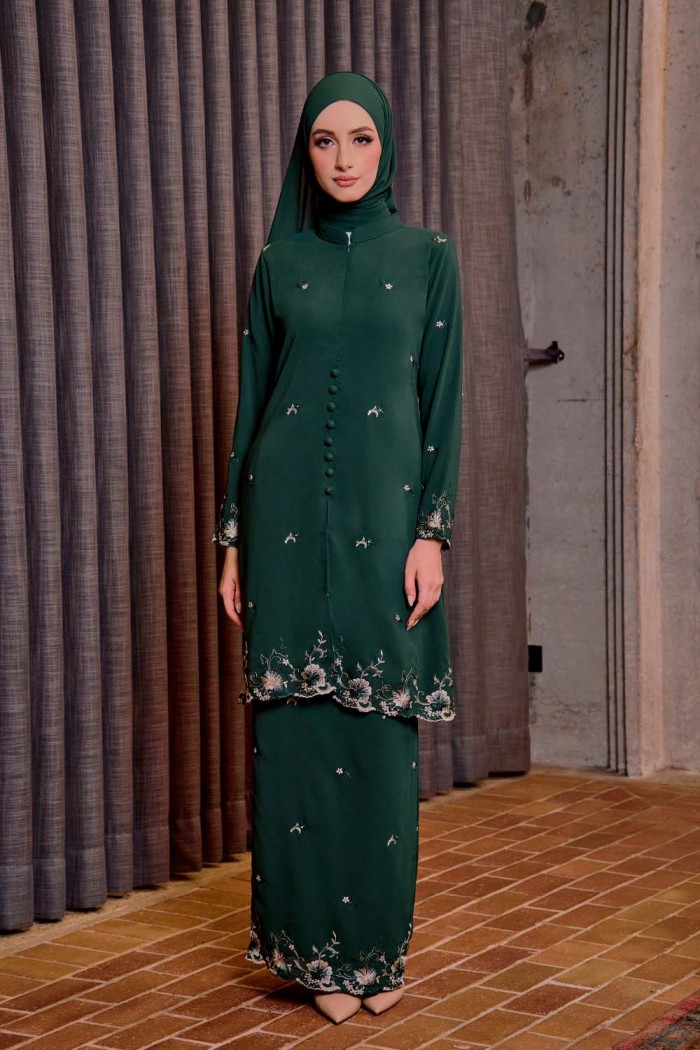 Bienda Kebaya - Emerald Green