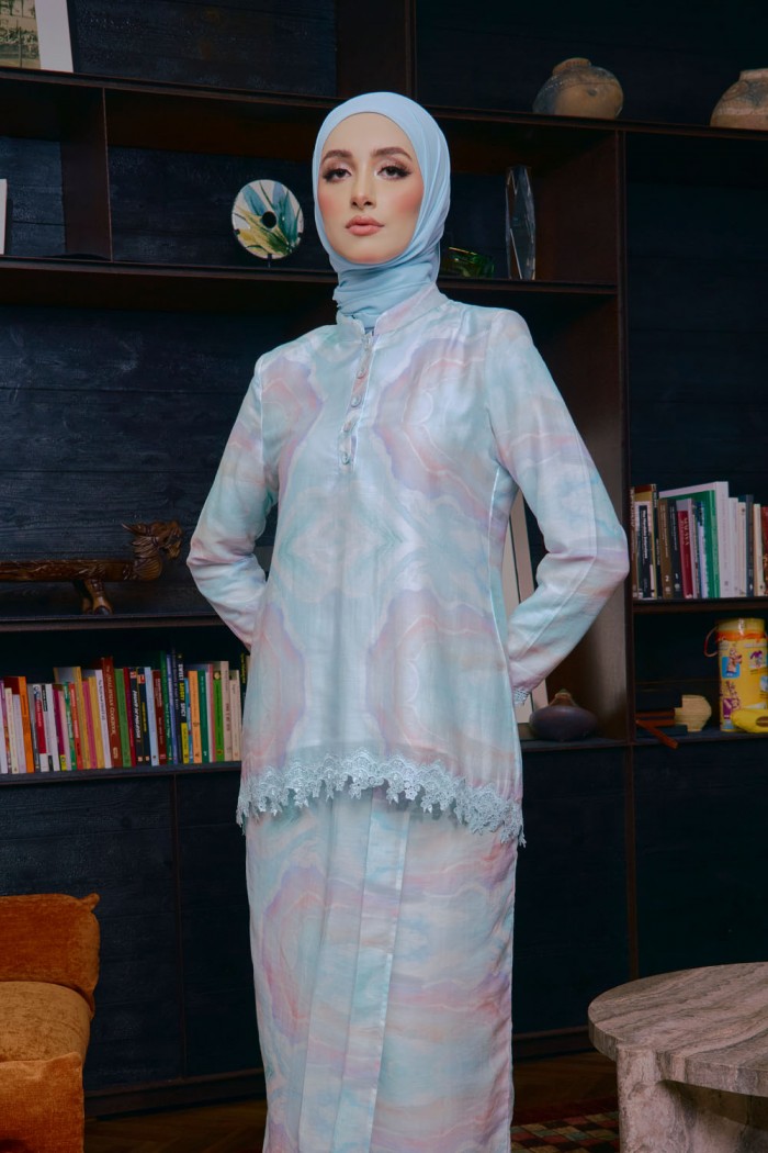 Eva Mini Kurung - Mint Blue