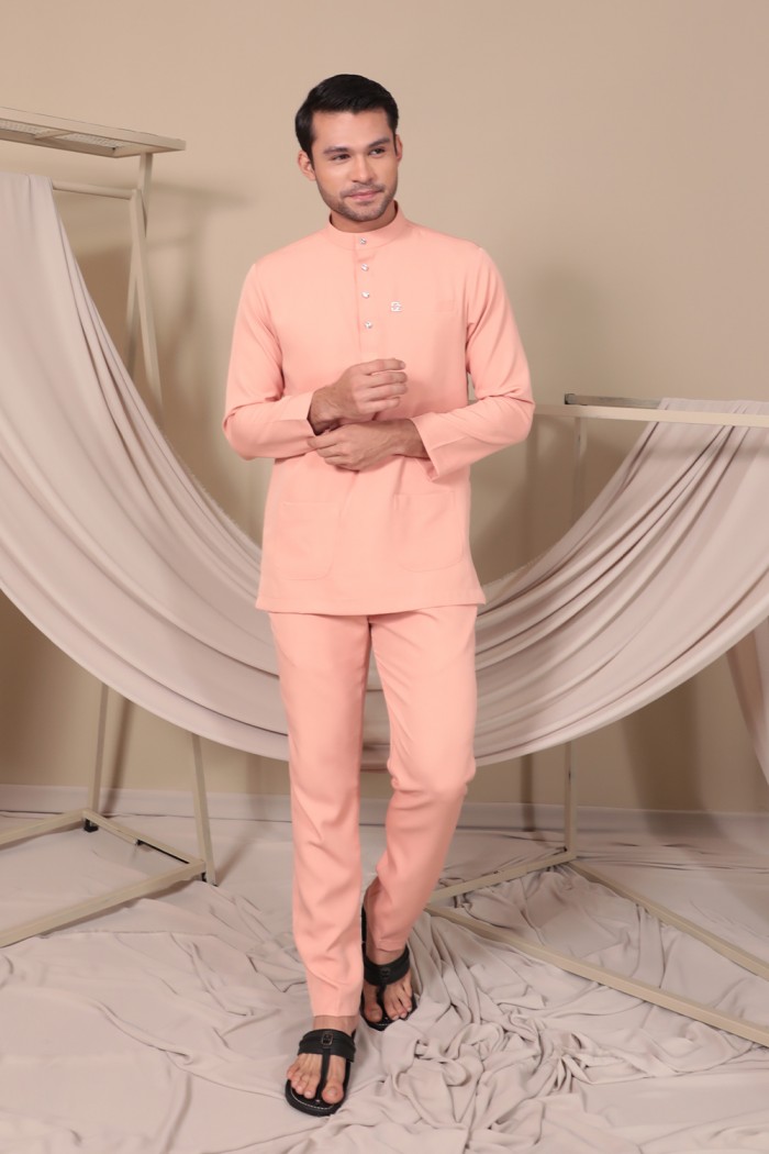 Baju Melayu Yusoff - Dark Peach