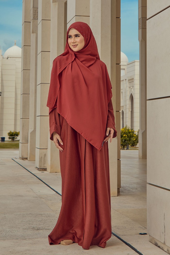 Abaya Aisyah - Maroon