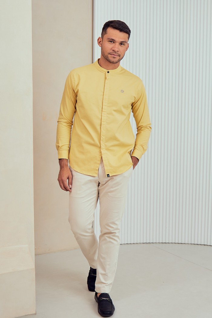 Maleque Shirt - Mustard Yellow